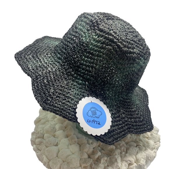 Handmade Crochet Petal Brim Tie-Dye Panama Hat main image 6